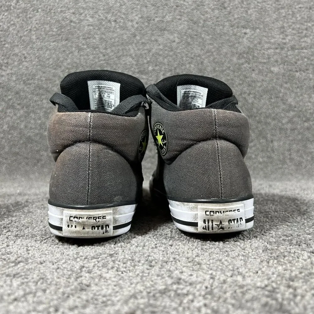 Converse Chuck Taylor All Star Axel Mid Kids Size 1 Gray Black Athletic Shoes